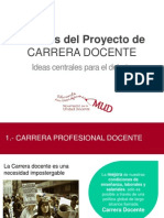 Presentación Carrera Docente. Análisis Propuesta Gobierno PDF