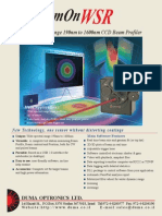 Wide Spectral Range 190nm To 1600nm CCD Beam Profiler: Duma Optronics LTD