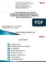 Gestion Mejora Del Almacen Basada Metodologia 5s Gerencia Procura Empresa Petrourica