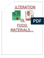 Food Adulteration