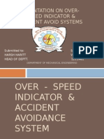 Over - Speed Indicator & Accident Avoidance System