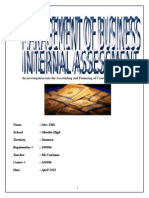 An Investigation Into The Accounting and Financing of Courts Jamaica Limited