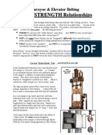 Carcass Strength Relationships Conveyor Belts