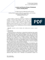 Bending Process Analysis and Structure Design of Orthodontic Archwire Bending Robot