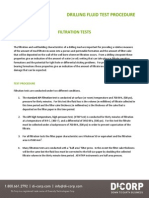 Drilling Fluid Test Procedure: Filtration Tests