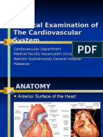 Physical Examination of The Cardiovascular System