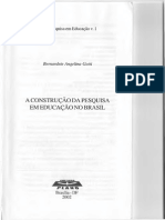 A Construção Da Pesquisa em Educação No Brasil - Gatti