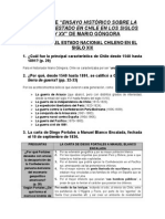 Resumen Del Ensayo Histórico Sobre La Noción de Estado en Chile en Los Siglos XIX y XX de Mario Góngora