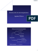 Destrucción de Microorganismos MÉTODOS FÍSICOS