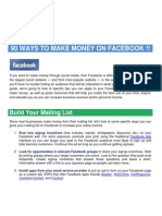 90 Ways To Make Money On Facebook !!: Build Your Mailing List