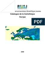 Catalogue de La Cartothèque EuROPE 2000