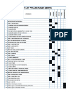 Checklist Da Cozinha