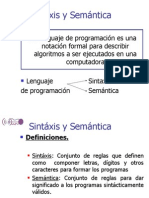 Sintaxis y Semantica