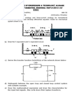 B. Tech. (ME) IV-Semester, Sessional Test-Ii (2014-15) : Aligarh College of Engineering & Technology, Aligarh