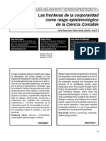 Las Fronteras de La Corporalidad Como Rasgo Epistemológico de La Ciencia Contable Autores:casal, Rosa Aura Viloria, Norka y Zaá M., José R.