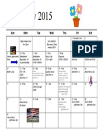 May Calendar