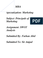 SWOT Analysis of PTCL