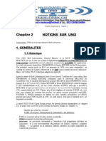 Chapitre 2 Notions Sur Unix: 1. Generalites