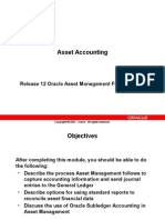 Asset Accounting: Release 12 Oracle Asset Management Fundamentals