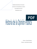 Trabajo Sobre La Historia de La Opinión Pública