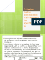 Difusión Doble Bidimensional (Método de Oüchterlony)