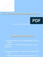 4'S of Business Communication