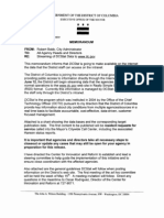 City of Washington D.C. Mayors Office Data Feed Publication Memo