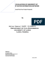 A GIS Based Evaluation of University of Ilorin Primaryy Water Distribution Network