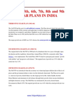 3rd, To 9th Five Year Plan of India