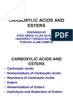 Carboxylic Acids and Esters and Amines New Edition Chm096