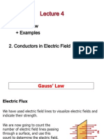 Gauss' Law + Examples 2. Conductors in Electric Field