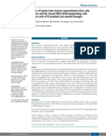 Ex Vivo Culture of Human Bone Marrow Mesenchymal Stem Cells