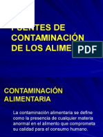 Fuentes de Contaminacion de Alimentos