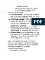 Roles: A Set of Expected Behaviour Patterns