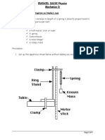 Hookes Law Demonstration