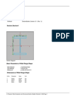 Project Information: Project Job No Company Designer Remarks Software Sectionbuilder (Version: 8.1 (Rev. 1) )