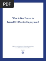 Due ProcessWhat Is Due Process in Federal Civil Service Employment?