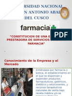 Constitucion de Una Farmacia