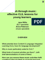 English Through Music: Effective CLIL Lessons For Young Learners