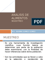 ANALISIS DE ALIMENTOS Muestreo