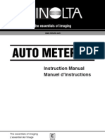 Auto Meter VF: Instruction Manual Manuel D'instructions