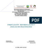 Formulaciòn y Reformulación - Analisis de Desconocidos Etc