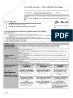 Lesson Planning Form For Accessible Instruction - Calvin College Education Program