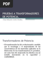 Pruebas A Transformadores de Potencia