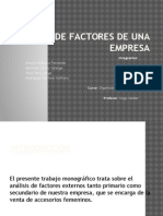 Analisis de Factores de Una Empresa