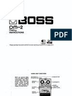 Boss DM-2 Delay: Instructions