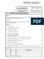 Informe Técnico Sobre Metales