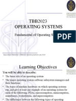 Lecture 1 - Fundamentals of Operating System