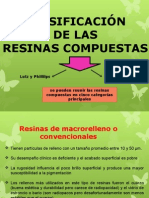 Clasificación de Resinas