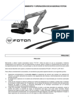 Manual Mntto. Excavadora Foton PDF